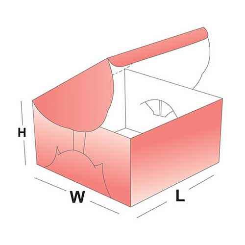 Self Lock Cake Box